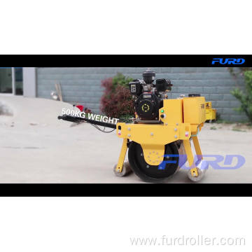 500KG Soil Sand Manual Vibrating Road Roller